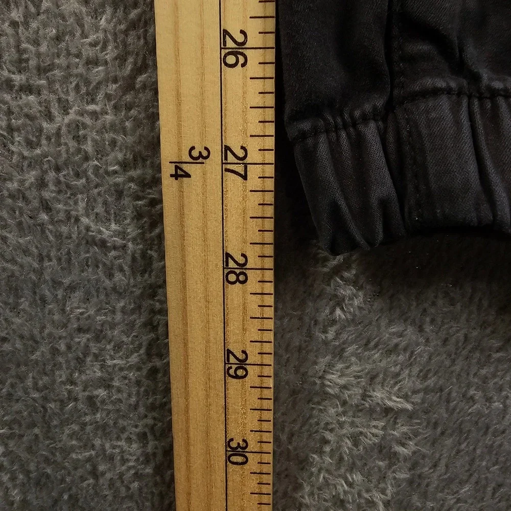 American Eagle Womens Black Utility Jogger Pants Size 14 Regular Zipper Ankle